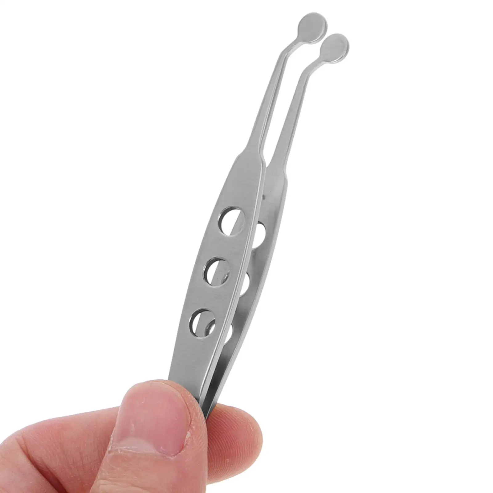Meibomian Gland Massage Tweezers Expressor Tools Clip Eyelid Lash Stainless Steel Forceps