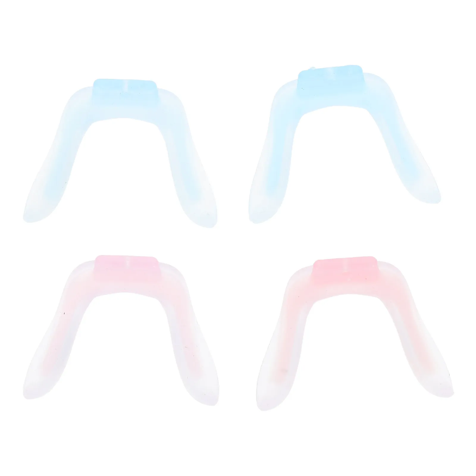 

Набор из 4 силиконовых накладок для носа для очков, U-образные подушечки для мостика оправы, противоскользящие, сменные, для занятий спортом на открытом воздухе