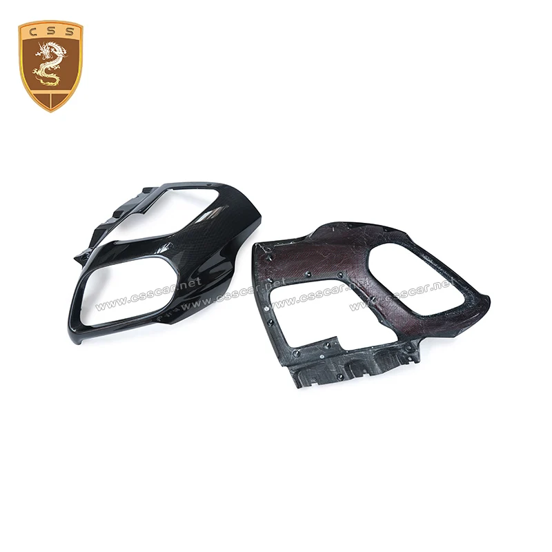 

Высококачественный угол обертки заднего бампера из сухого углеродного волокна для Ferrari 812, OEM, задние диффузные крышки воздухозаборника, автомобильные аксессуары