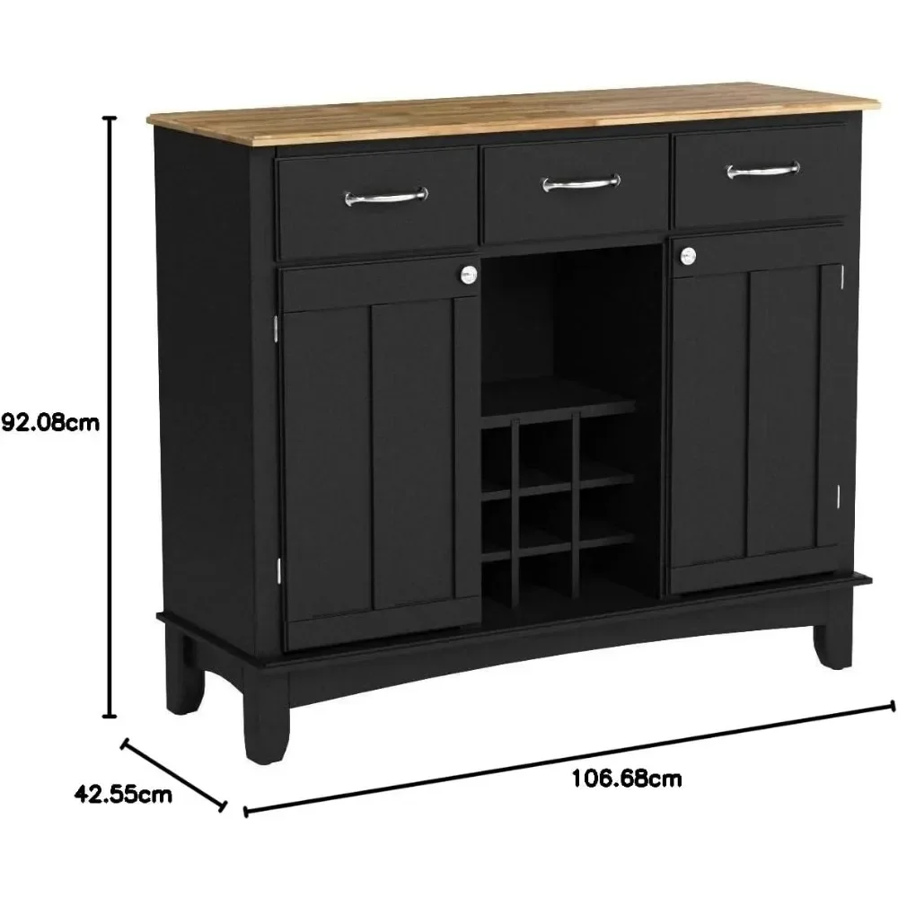 Aparadores de servidor, buffets, credenzas, negro