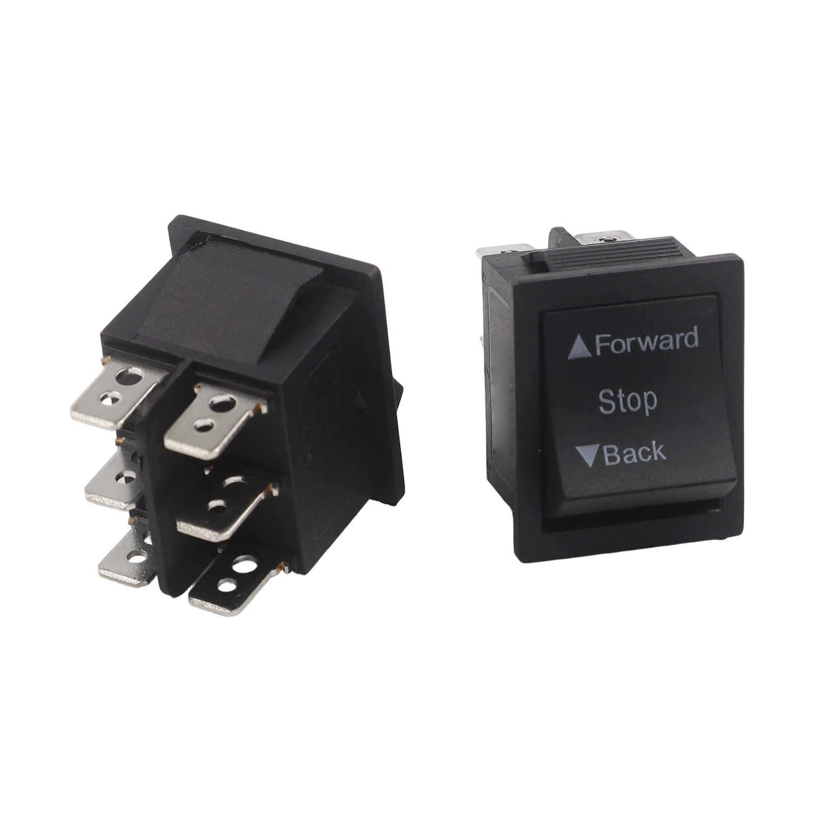 For 2 Pack Rocker Switch for Ride-On Cars Forward Reverse Control 10A Rated for 6V 1For 2V For 24V Electric Toy Motor Circuits