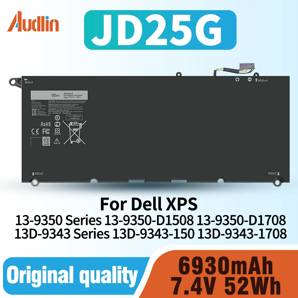 

Аккумулятор JD25G 90V7W для Dell XPS 13 9350 9343 13D-9343-1708 13D-9343-3708 13-9350-D1508G 13-9350-350 13-9350-D1608 13-9350-D1708 13D-9343-1 50 13Д-9343-160 П54Г JHXPY JHXPY53 5K9CP 05K9CP 090V7W