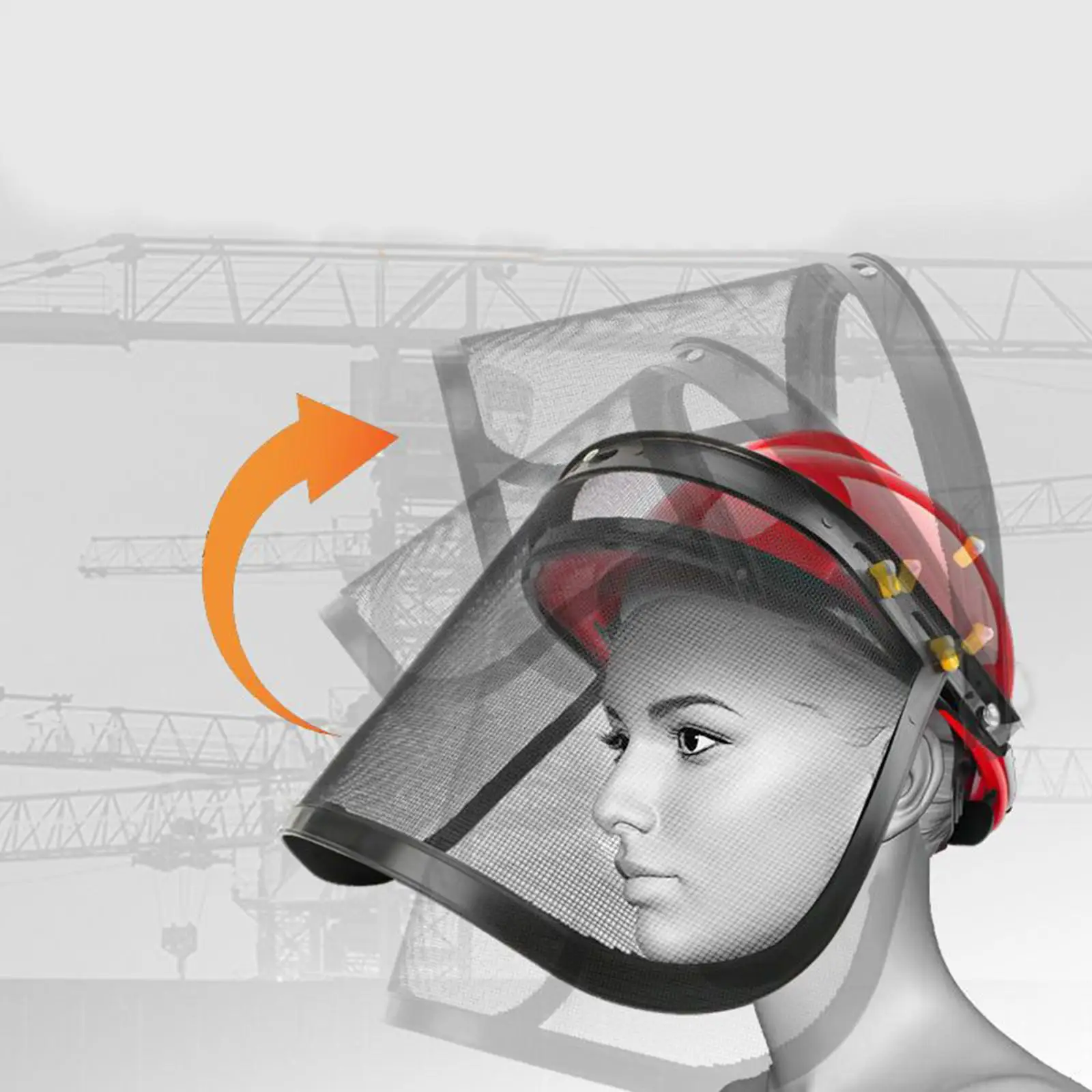 Visière universelle en fil métallique, remplacement de l'écran facial et du support rapide, Remplace les pièces pour les casques durs à bord complet