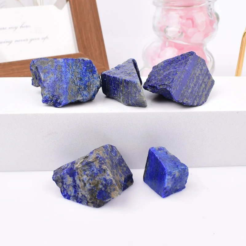 Natural Lapis Lazuli Raw Crystals Reiki Healing Stone Ore Mineral Specimen Home Decor Fish Tank Decoration DIY Gift Souvenir
