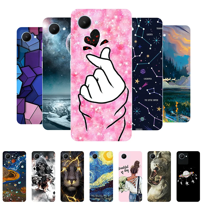 Case For Realme C30S Cover C 30S Soft Silicone Cute Back Case Covers for Realme C30S RMX3690 Phone Cases RealmeC30S Funda