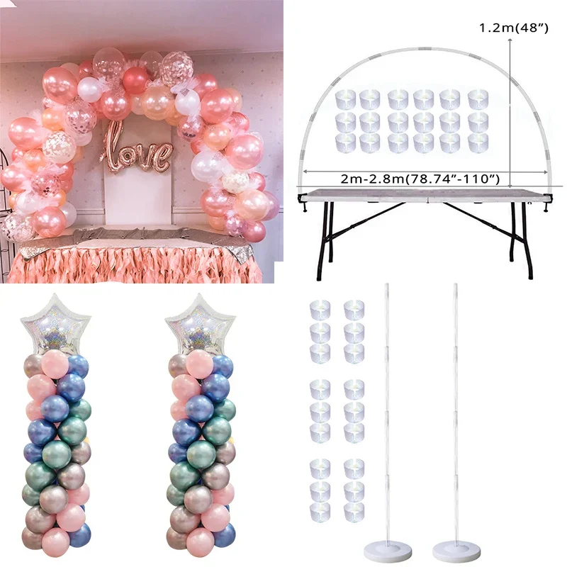 

Table Balloon Arch Set for Wedding Birthday Party Decorations - Kids Balloons Accessories - Christmas Decor Ball