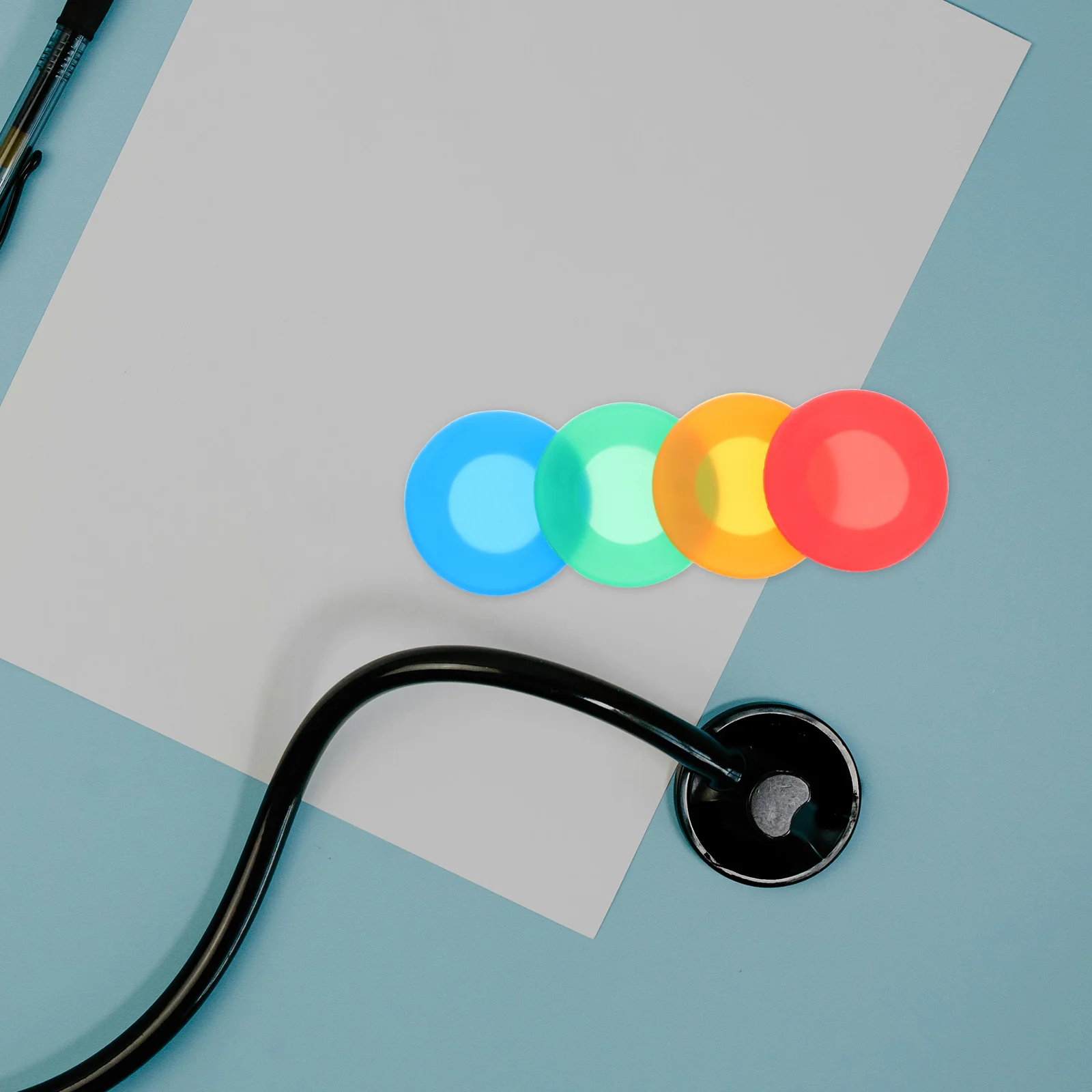 

16Pcs Stethoscope Protective Silicone Covers Replacement Head Covers Noise Reduction Equipment Accessories