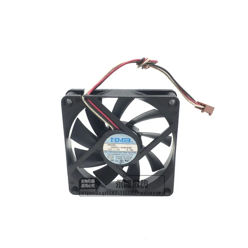 Original 2806GL-04W-B39 70 * 70 * 15MM 12V 0.19A 7CM 3-wire CPU chassis Cooling fan