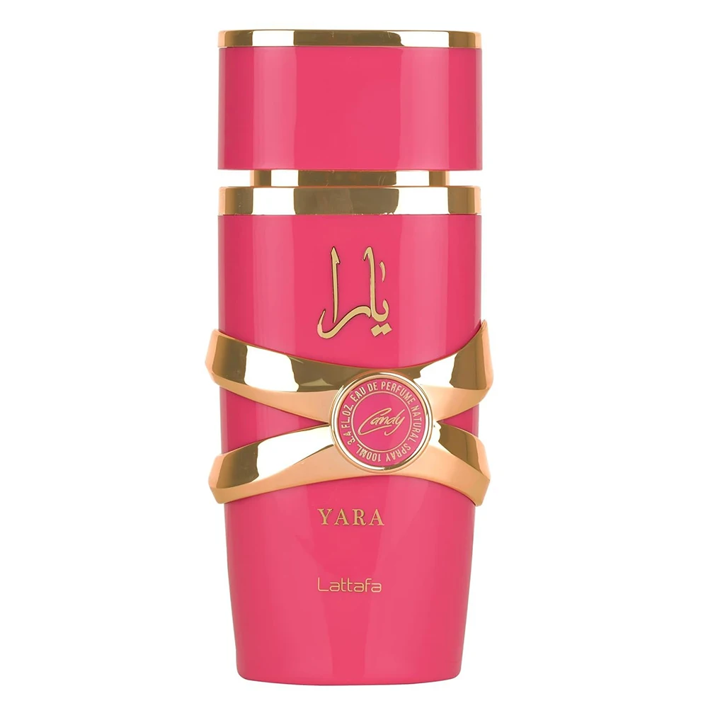 Lattafa Yara Candy - Vainilla, Frutado, Cítricos, Floral - Eau de Parfum Fragancia Duradera para Mujer, 3.40 Onzas / 100 ml