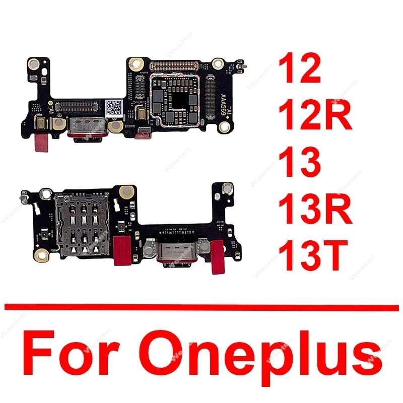 Płytka ładowania USB do OnePlus 1+ 12 12R 13 13R 13T, moduł ładowania USB, port ładowania USB, taśma flex, złącze do naprawy — zdjęcie produktu 1