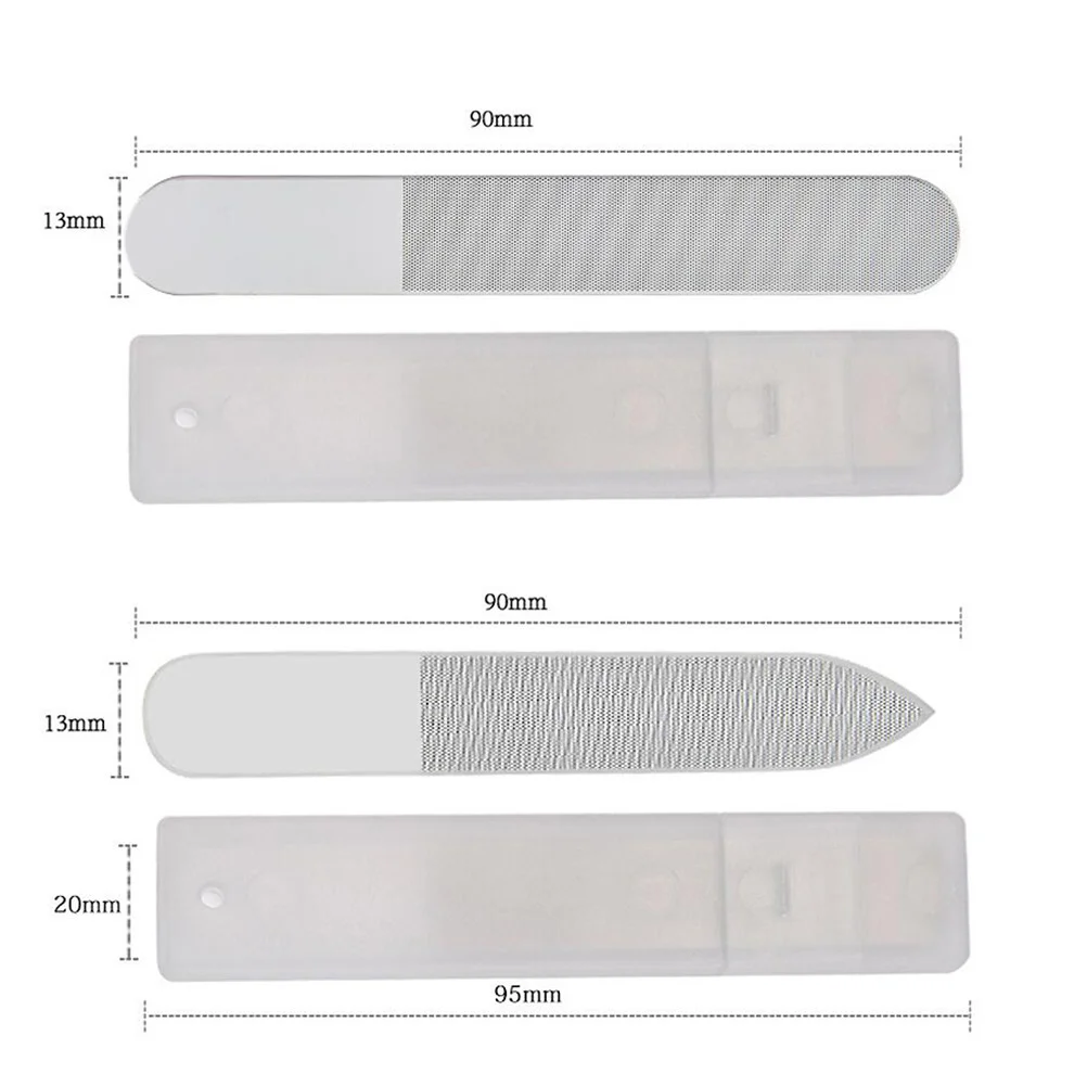 

1Pcs Glass Nail Files Double-Sided Polishing Smoothing Natural False Nails Extensions Buffer Professional Nail File