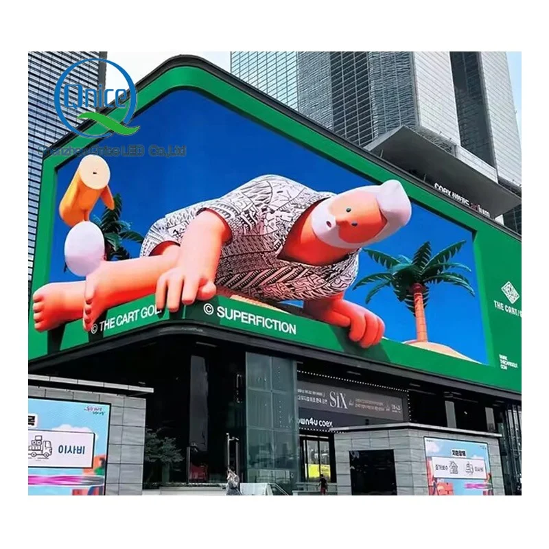 

Outdoor Ultra Thin Light Weight LED Panel Display 960*960mm LED Cabinet Wall Mounted LED Display Screen 3D Naked Eye Video Wall
