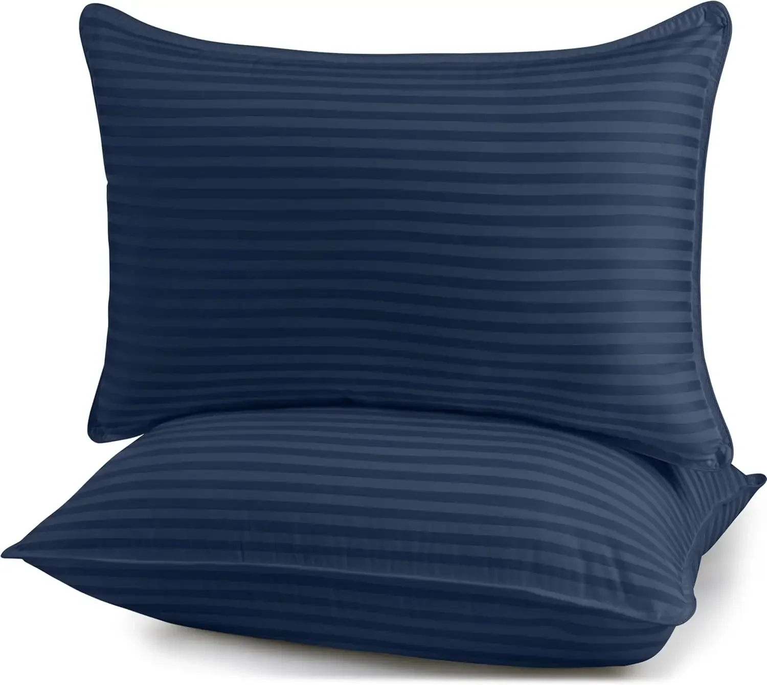 Bedding Bed Pillows for Sleeping Standard Size (Navy), Set of 6, Cooling Hotel Quality, for Back, Stomach or Side Sleepers