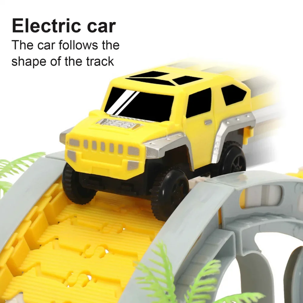 Kinder Elektrische Track Spielzeug Technik Mini Auto Set Puzzle Junge Spielzeug Track Auto Zug Spielzeug für Kinder Geburtstag Weihnachten Geschenke