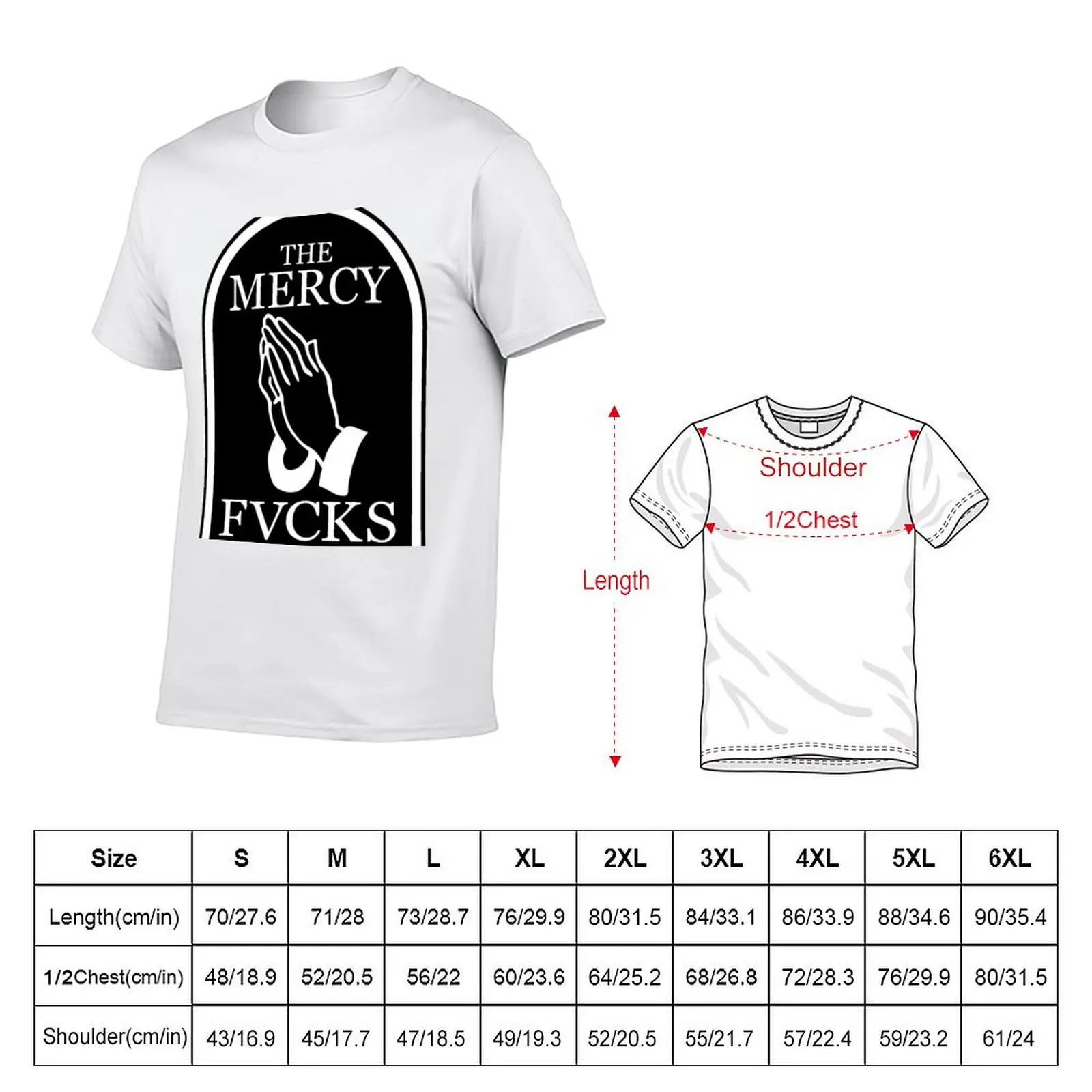HIM. The Mercy fvcks T-Shirt Work Utility Short Sleeve Shirt