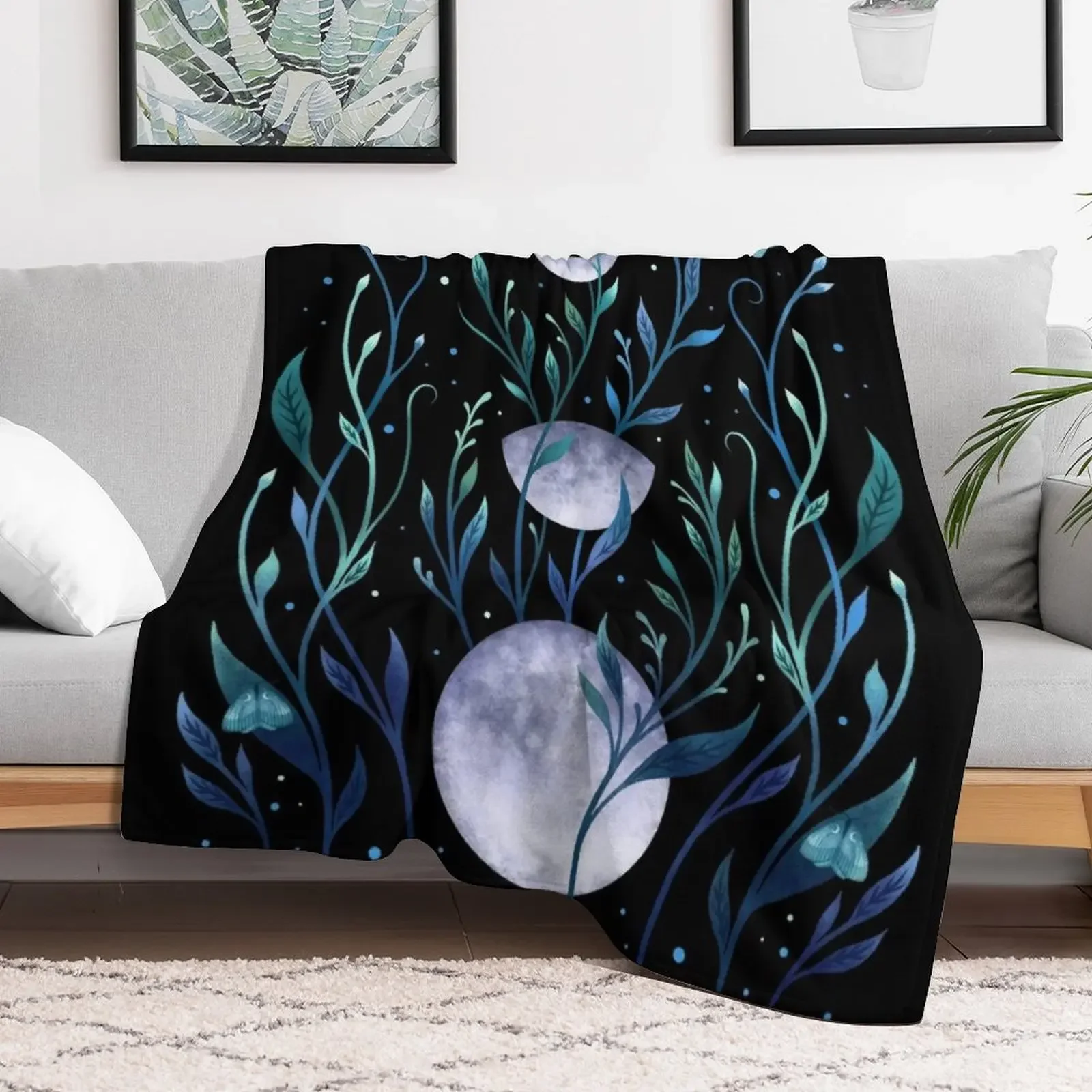 Phase & grow - Teal Throw Blanket Men's Soft Warm Throw Blanket for Couch