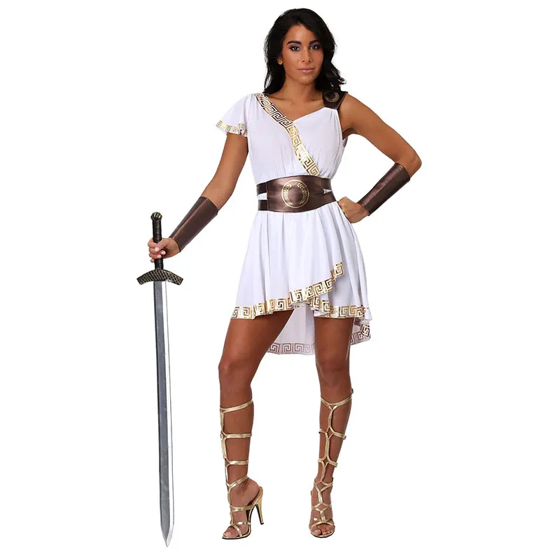 

Halloween Cosplay Costume Halloween Stage Performance Role Play Greek Athens Roman Egyptian female Costume Funny Fancy Dress Up