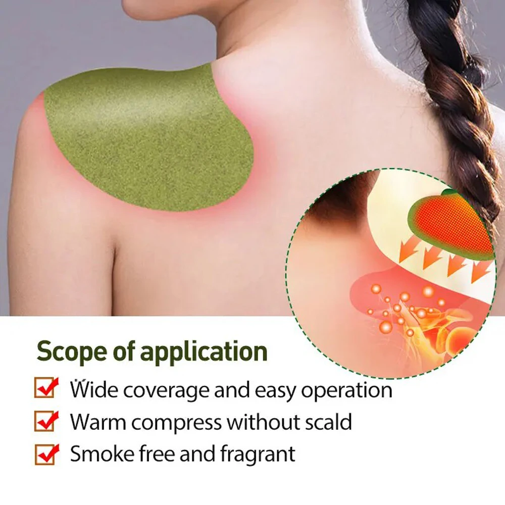 60/12 قطعة الكتف عنق الرحم المشترك الطبية الجص التهاب المفاصل الروماتيزمية غير المنسوجة الشيح تخفيف ملصق الرقبة بقع تدليك #4