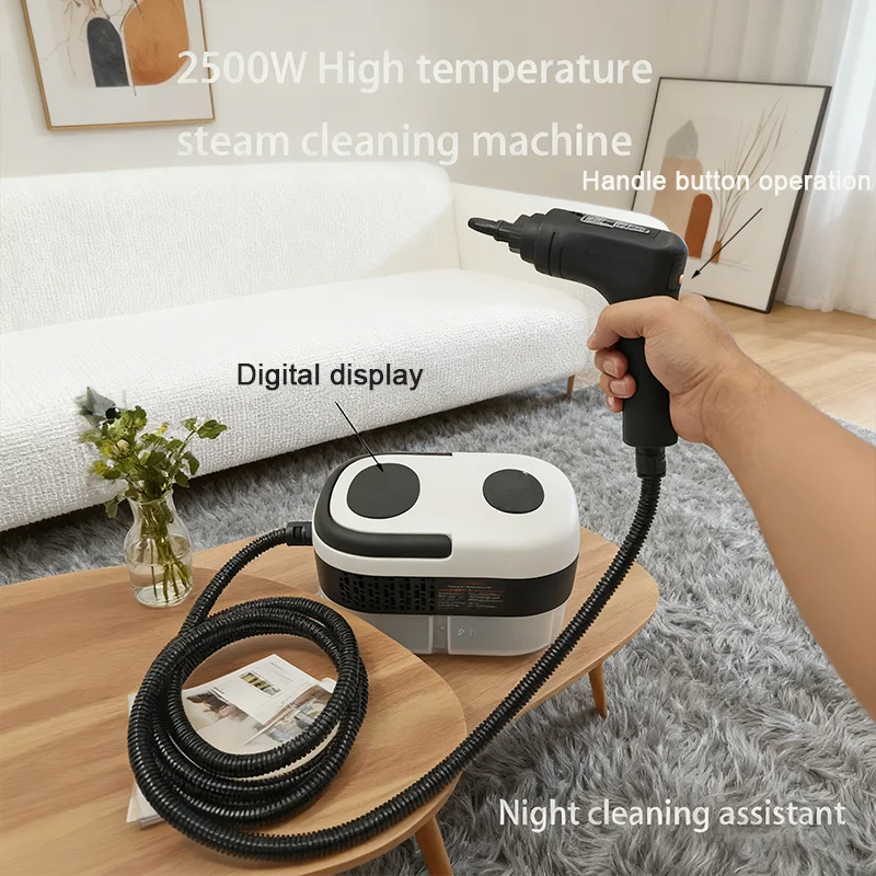Nuevo Limpiador a vapor de alta temperatura con pantalla Digital para aire acondicionado doméstico, Campana Extractora de cocina, calentamiento rápido, ahorro de tiempo