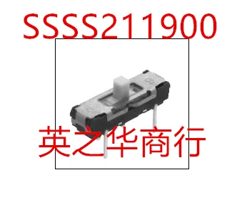 30pcs original new Sliding toggle switch SSSS211900 toggle switch 4-pin 3-gear in-line type