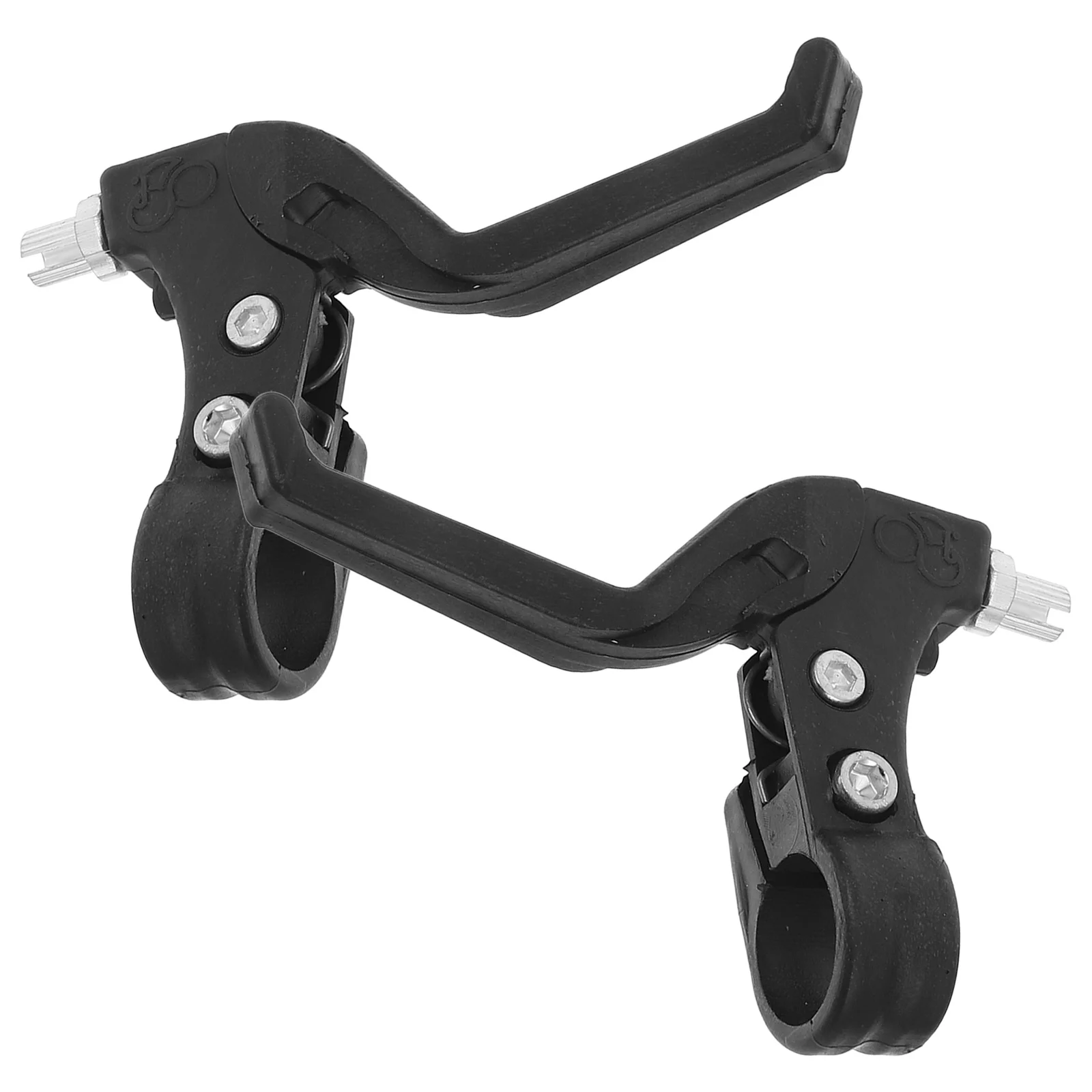 1 Pair Aluminum Alloy Brake Levers Black Bike Brake Handle For Mountain Road Folding Children Bikes Universal Caliper Lever