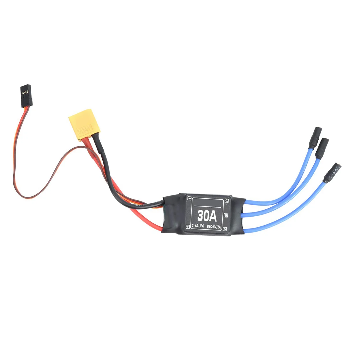 4PCS 2-4S 30A RC Brushless ESC XT60 Electric Speed Controller 5V 2A for 2 to 4S Lipo Battery Multicopter Quadcopter