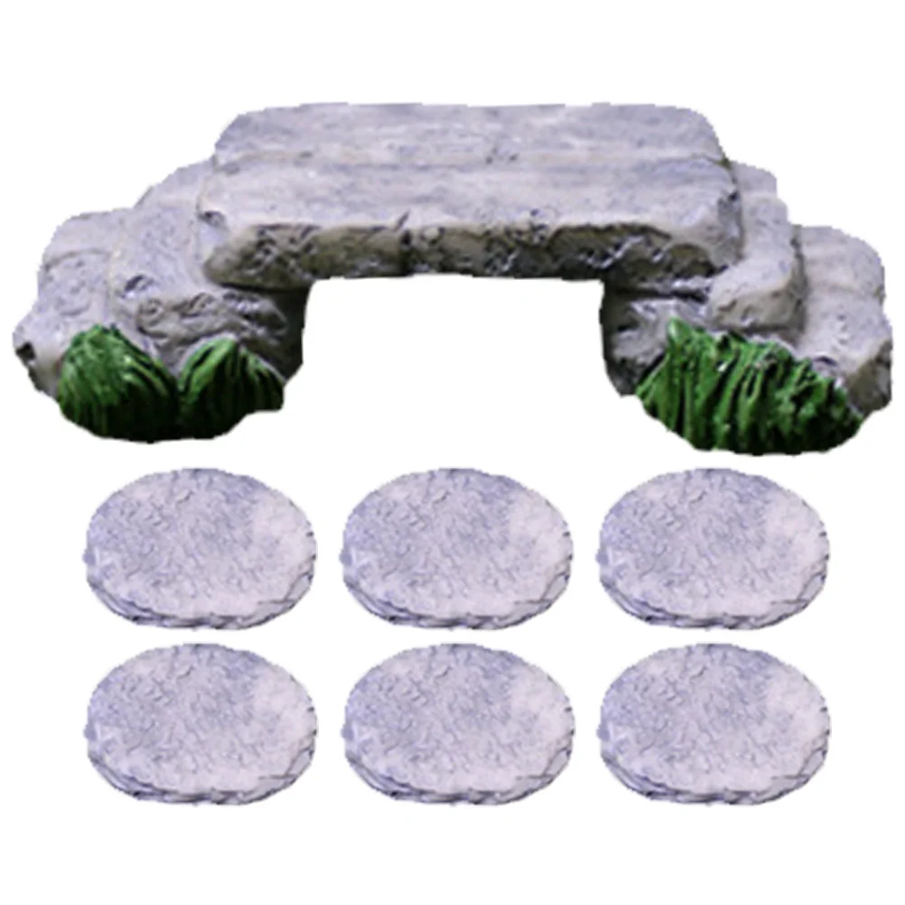 

Micro Landscape Ornament Stepping Stone Decor Bridge Mushroom DIY Model Resin Fairy Gardens