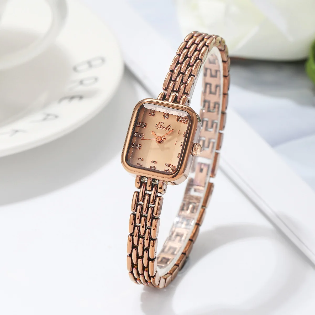 Fashion Bracelet Women watch Light Luxury Compact rectangular dial Waterproof Quartz watches for woman