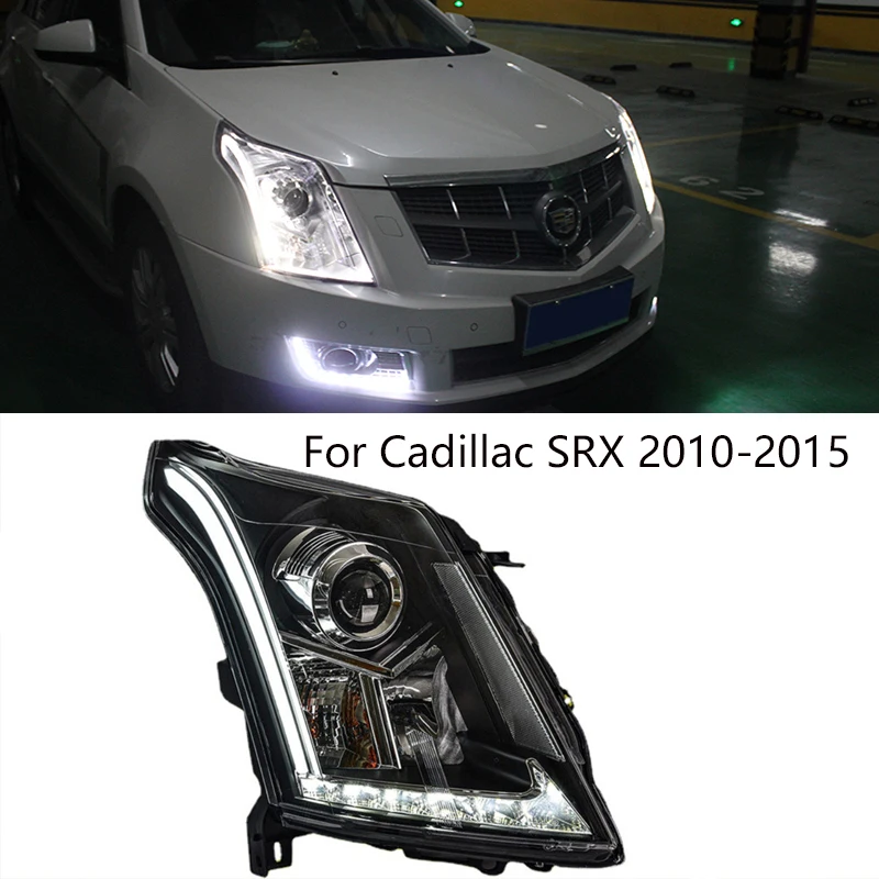 

Car Styling LED Headlights Daytime Running Lights Indicator Decoration For Cadillac SRX 2010 -2015 Front Lamp Assembly