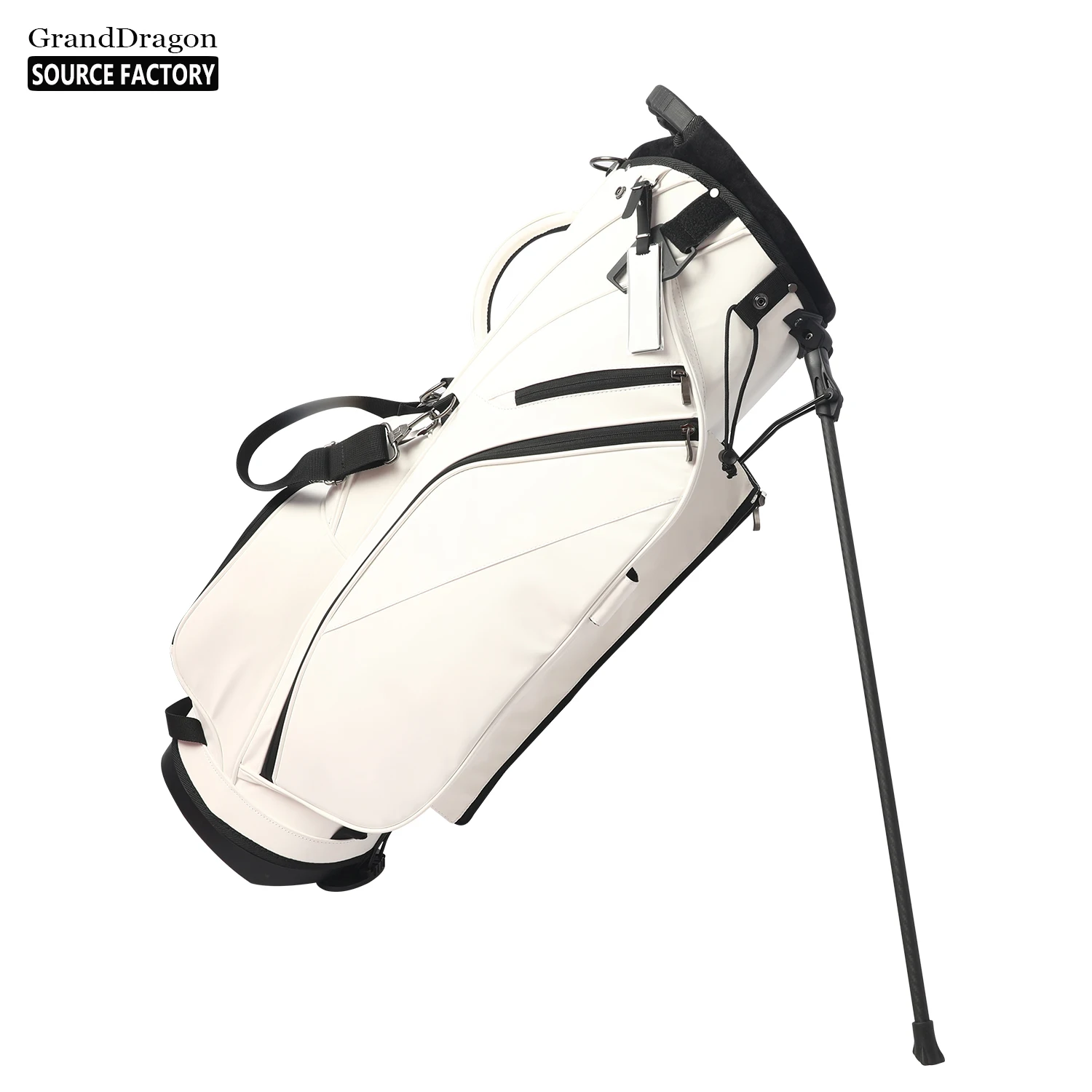 Factory Price  OEM /ODM  Custom Logo Light Weight Golf Bags Large Capacity  Premium PU Leather Stand Golf Bags