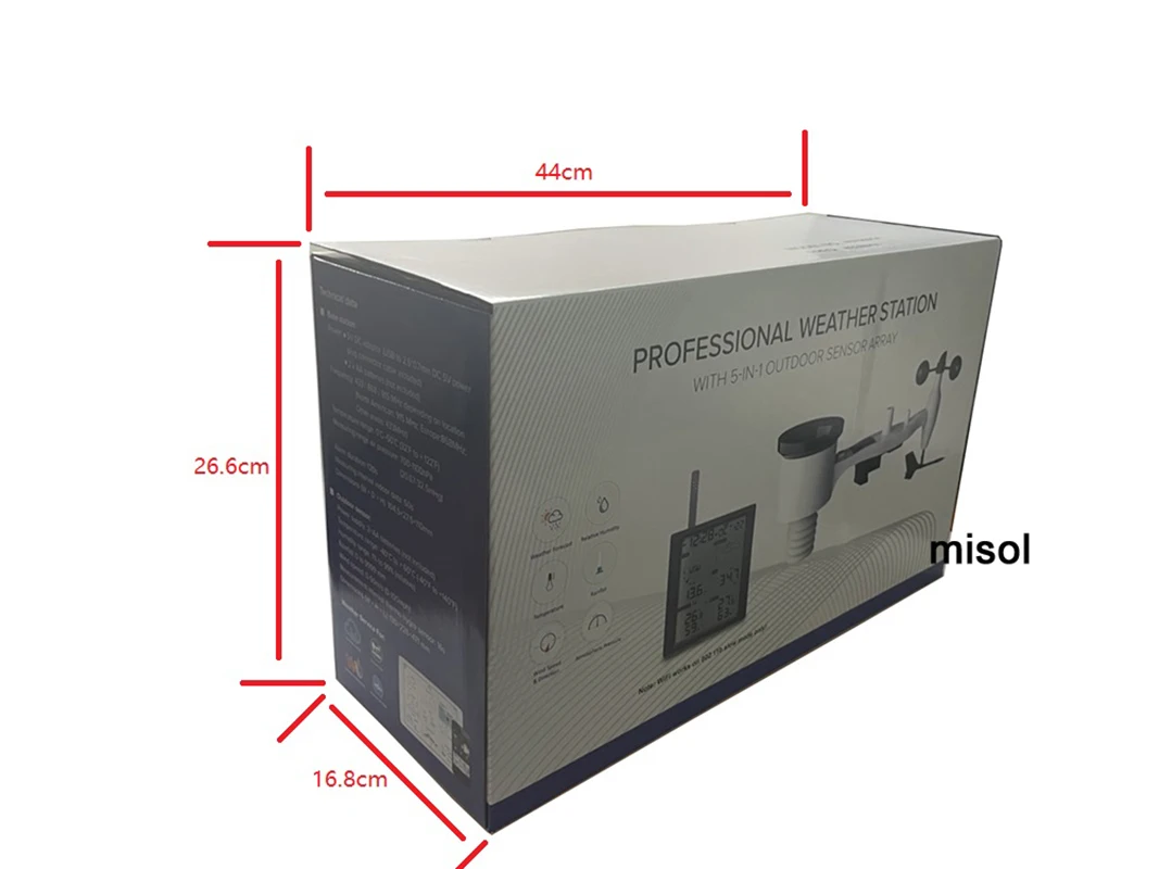 misol weather station connect to WiFi, data uploading to web (wunderground) WN1900