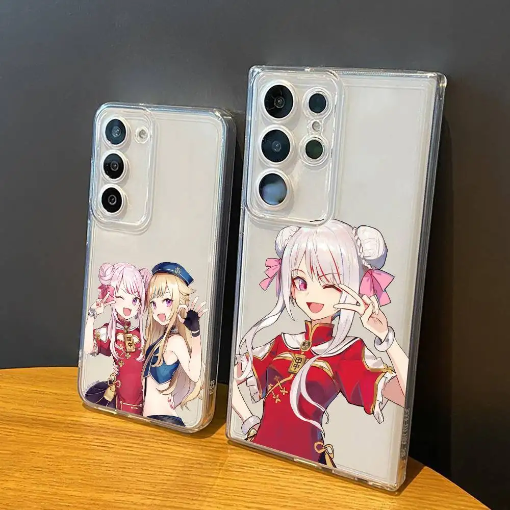 HIMEHINA Tanaka Hime  Suzuki Hina Phone Case For Samsung Galaxy S24 S25 S23 S22 S21Transparent Case Cover