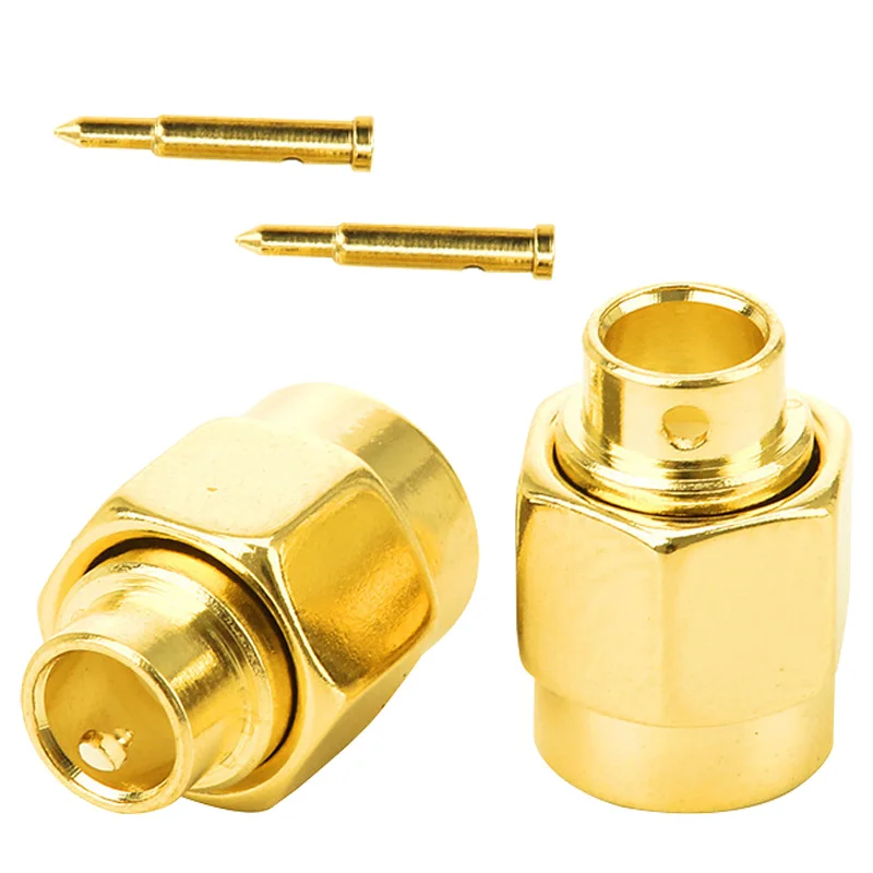 5/20/100PCS SMA Male/RP-SMA Male (Female Pin) Solder Semi-rigid B3 RG141 RG402 Cable RF Connector High Quality