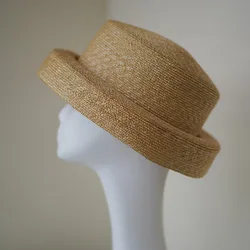 Handmade Summer Hats for Women Ladies Sun Hat ribbon Bowknot Straw Hat  Adjuatble Beach Hat
