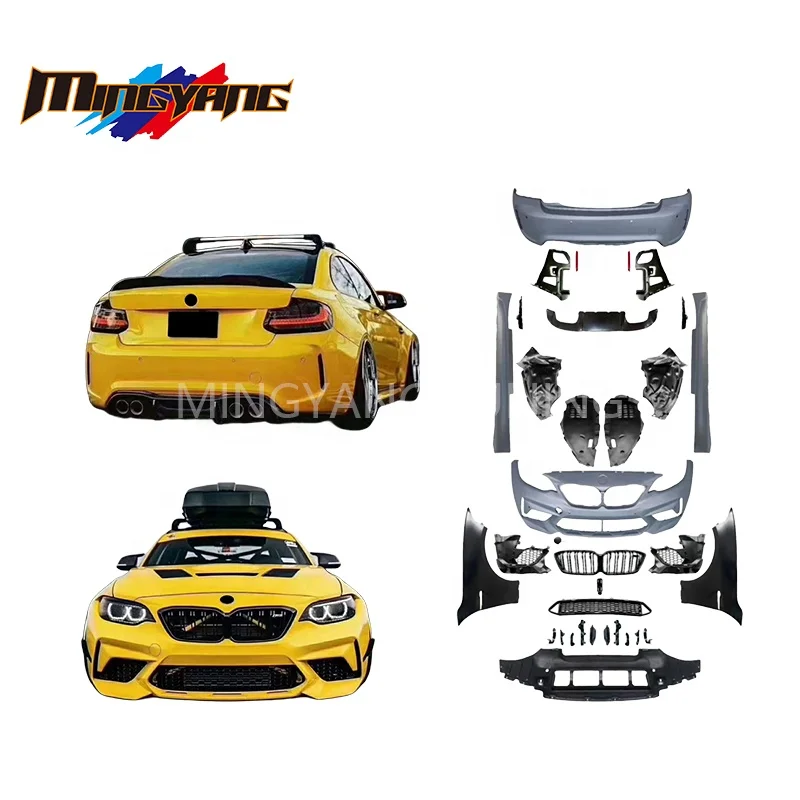 

Modification PP Plastic 2 Series F22 F23 Upgrade F87 M2 Competition Wide Body Facelift Car Bumpers Bodykit for F22 F23 Body