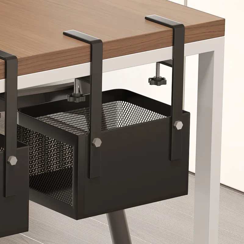1pc  Multifunctional Desk Side Hanging Basket Under Desk Stationery Storage Drawer Office Organizer