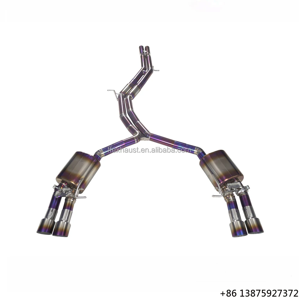 High Performance Titanium Alloy Catback Exhaust for  S4/S5 B9 3.0T