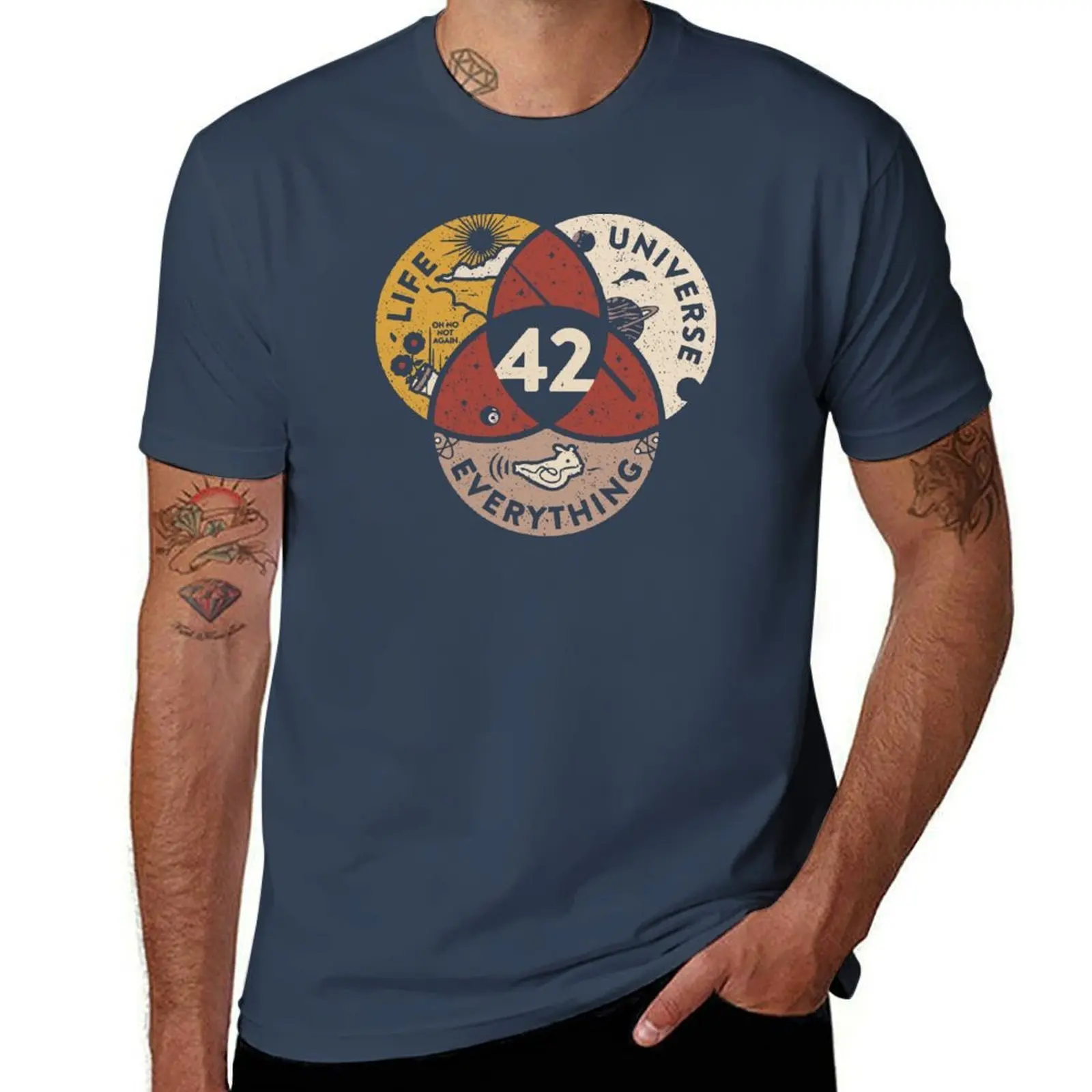42 The Answer To Life The Universe And Everything T shirt Hitchhikers Guide To The Galaxy 42 Answer Gift T-Shirt