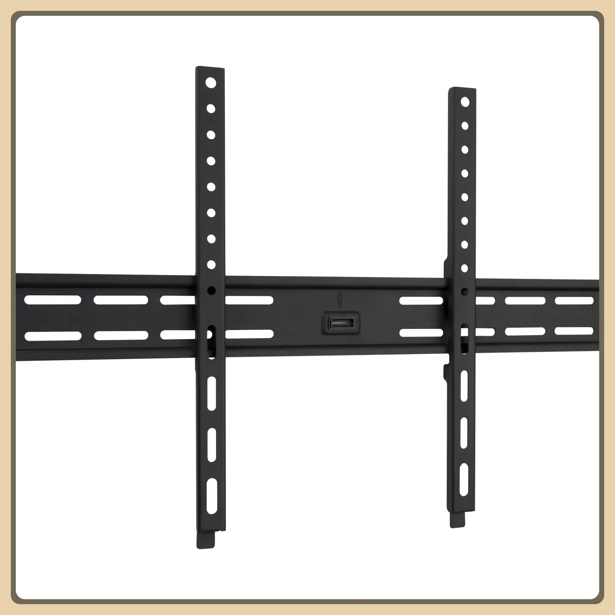 

Universal TV Wall Mount for 37-90 inch TVs. Supports up to 130lbs, Black. Easy Installation for Living Room & Bedroom.