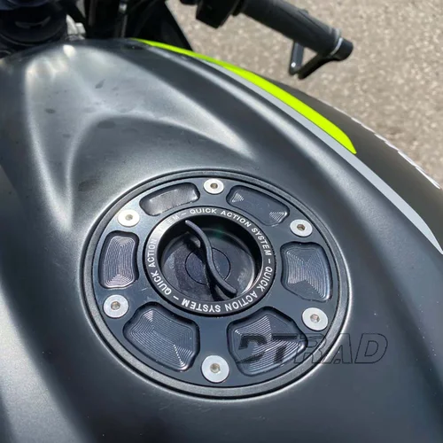 Imagen 2 del producto Nueva tapa de tanque de combustible para KAWASAKI EX250 Ninja 250 2014-2018 EX300 Ninja 300 2013-2017 tapas de aceite de Gas de carreras de liberación rápida para motocicleta