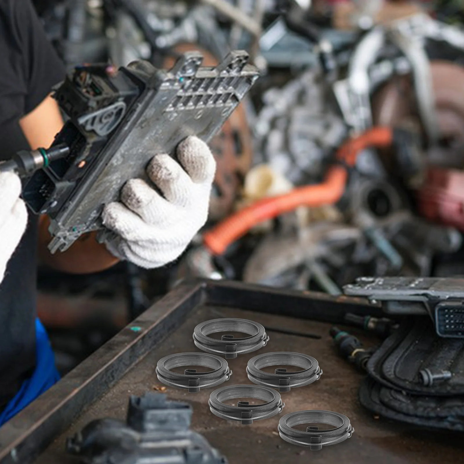 

5Pcs Chainsaw Starter Spring Heavy Duty Pull Cord Replacement for Small Engine Portable Design Ideal for Tree Felling Branch