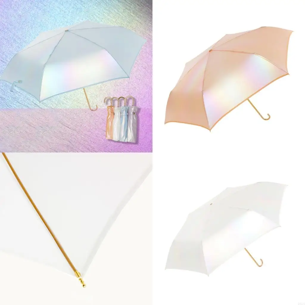 

R66A Glowing Effect Rain Umbrella Reinforced Aluminum Frame Compactly&Travel Friendly