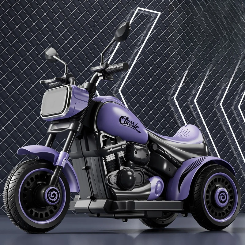 

Kids Electric Motorcycle 3Wheel Remote Toy Vehicle Bluetooth Music Enabled Anti-Slip Wheels PP Safe Material Fun Ride Experience