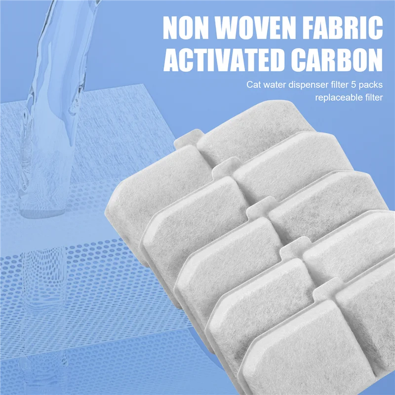 A21I-Cat Water Dispenser Filter 5 Packs Of Replaceable Filters, Suitable For 2 Liters CLEEBOURG Upgraded Water Dispenser