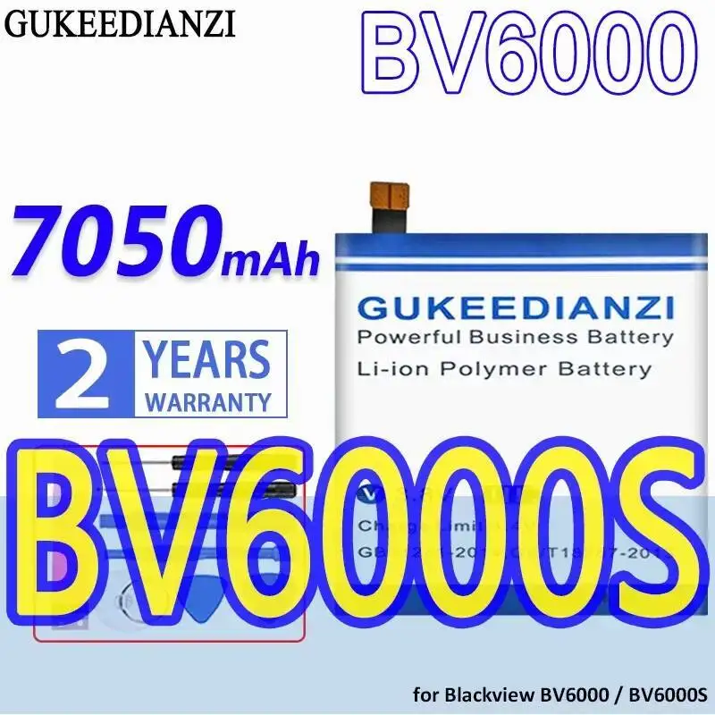 

Долговечная работа 7050 мАч для аккумулятора мобильного телефона Blackview BV6000 BV6000S