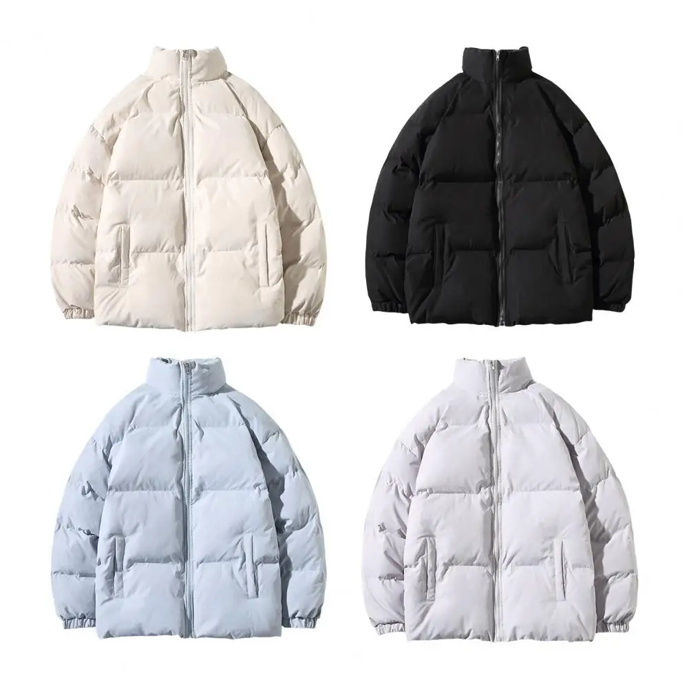 

Зимние модные повседневные парки для мужчин, утепленная теплая верхняя одежда с воротником-стойкой, универсальная куртка, пальто большого размера M-3XL, теплая верхняя одежда