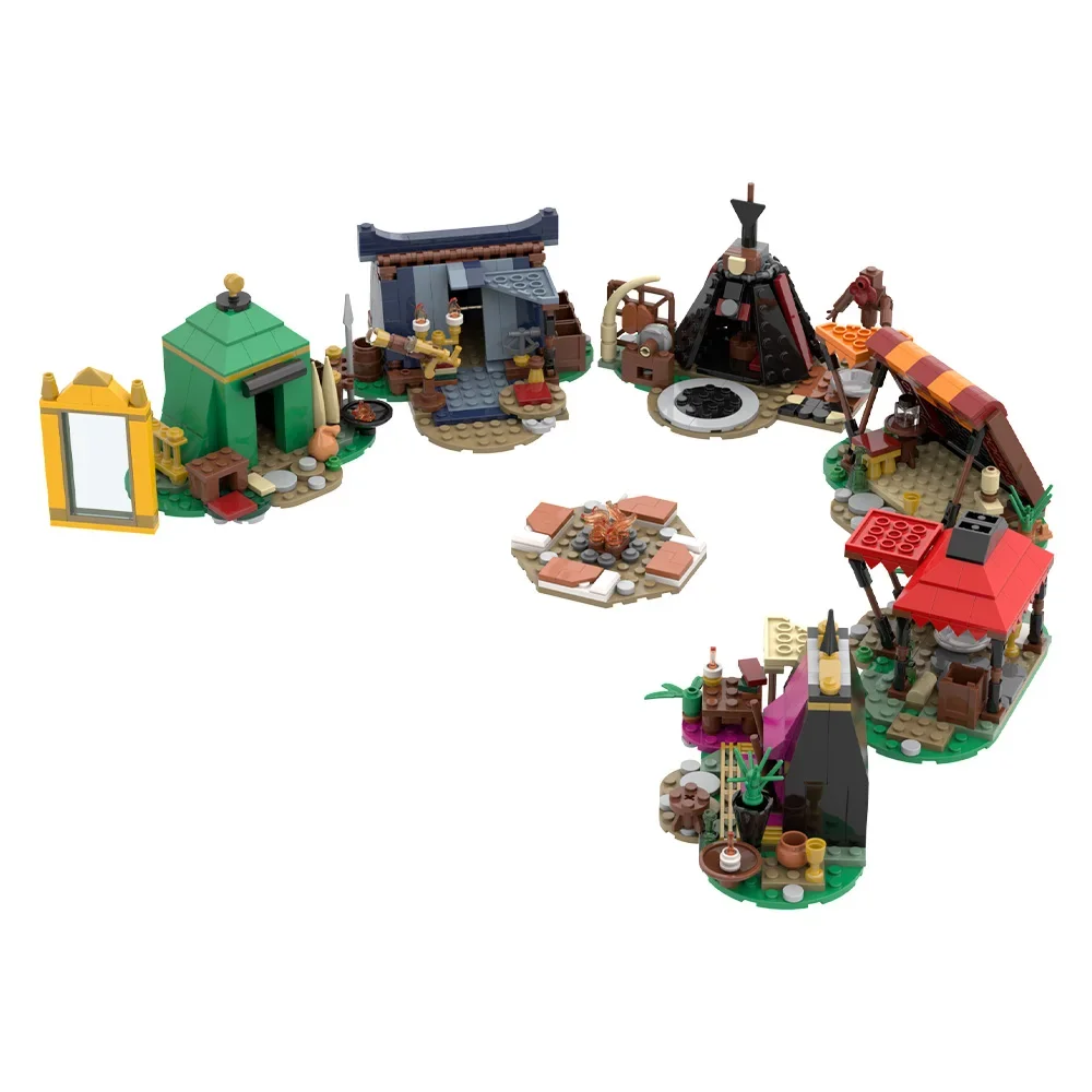 gobricks-moc-baldured-gated-fire-camp-set-building-blocks-model-popular-games-fire-camp-set-bricks-assembly-toys-kids-diy-gifts