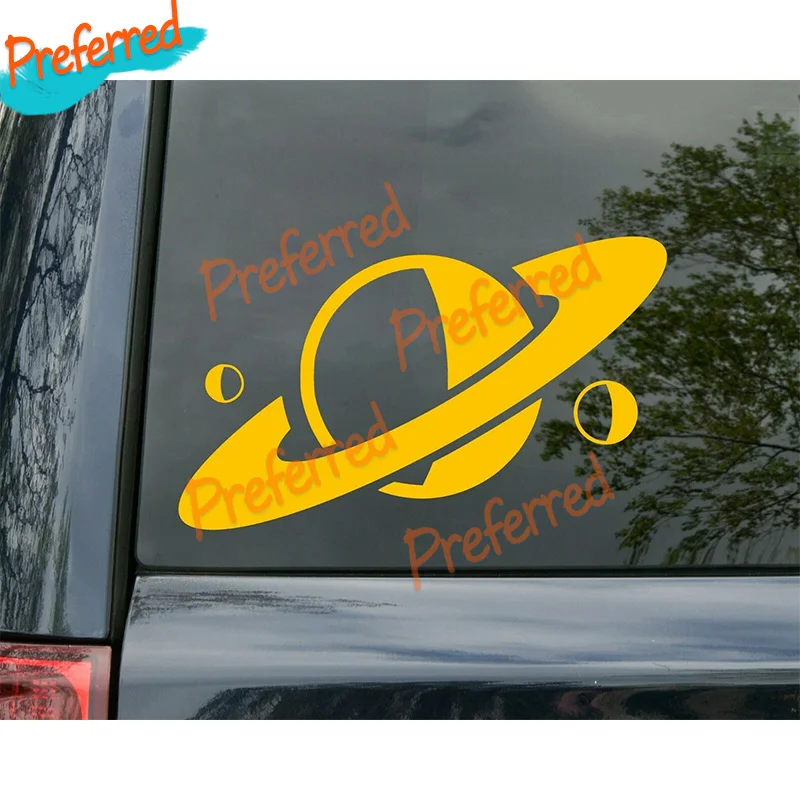 2x Planet Saturn Vinyl Stickers Space Astronomy Galaxy Science Stickers Space Art - Customizable in Any Sticker Size