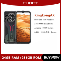 Cubot KINGKONG AX, Rugged Smartphone Android 14, Helio G99, 24GB RAM(12+12), 256GB ROM, 120Hz Screen,100MP Camera Dual NFC