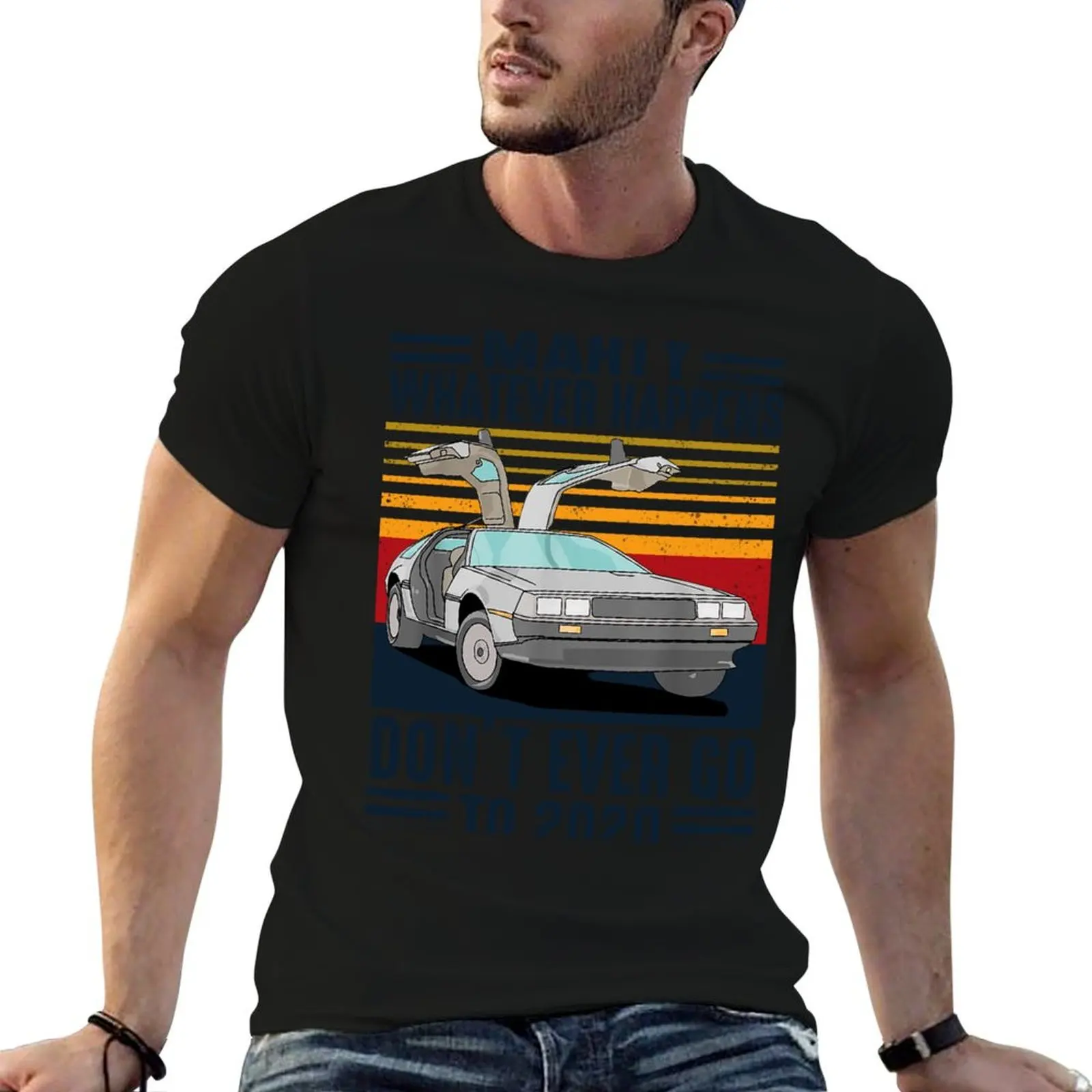 Classic Vintage Marty Whatever Happens Don't Ever Go To 2020 T-Shirt Basic Breathable Solid Color T-Shirt
